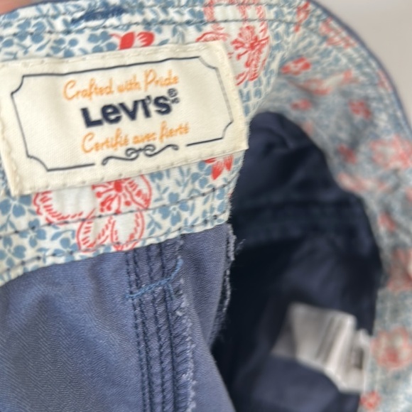 Levi's ND Utility Shorts 100% Cotton NWOT Navy Blue Size 12 - Picture 7 of 9